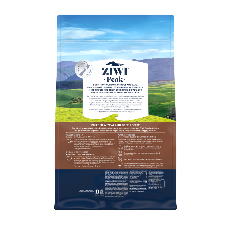 ZiwiPeak Air-Dried Beef Dog Food [4 Sizes]