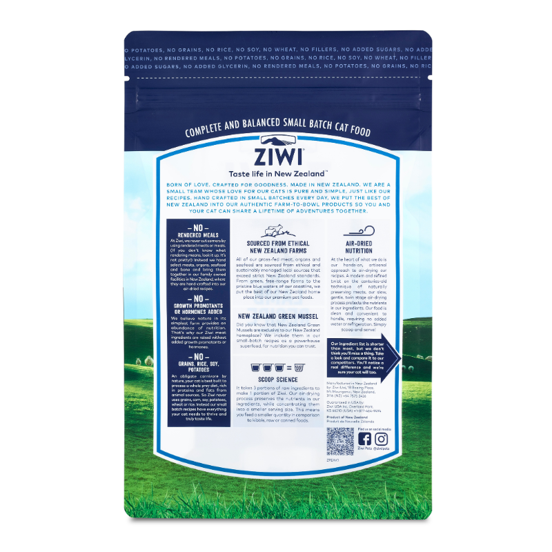 ZiwiPeak Air-Dried Lamb Cat Food [2 Sizes]