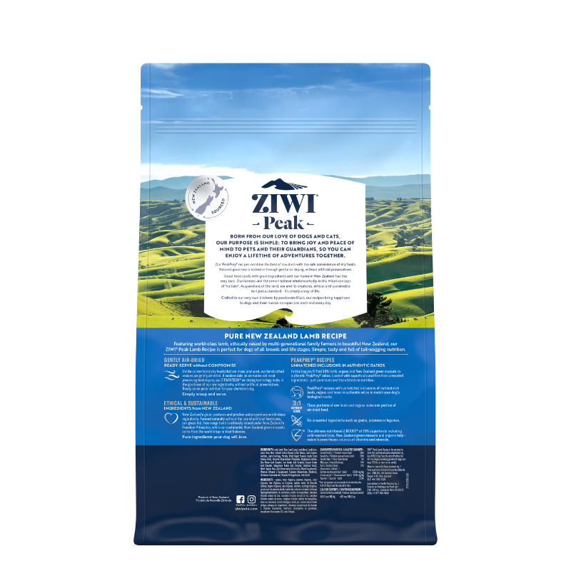 ZiwiPeak Air-Dried Lamb Dog Food [3 Sizes]