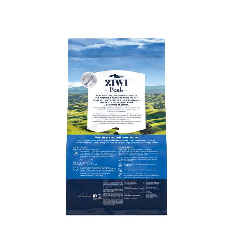 ZiwiPeak Air-Dried Lamb Dog Food [3 Sizes]