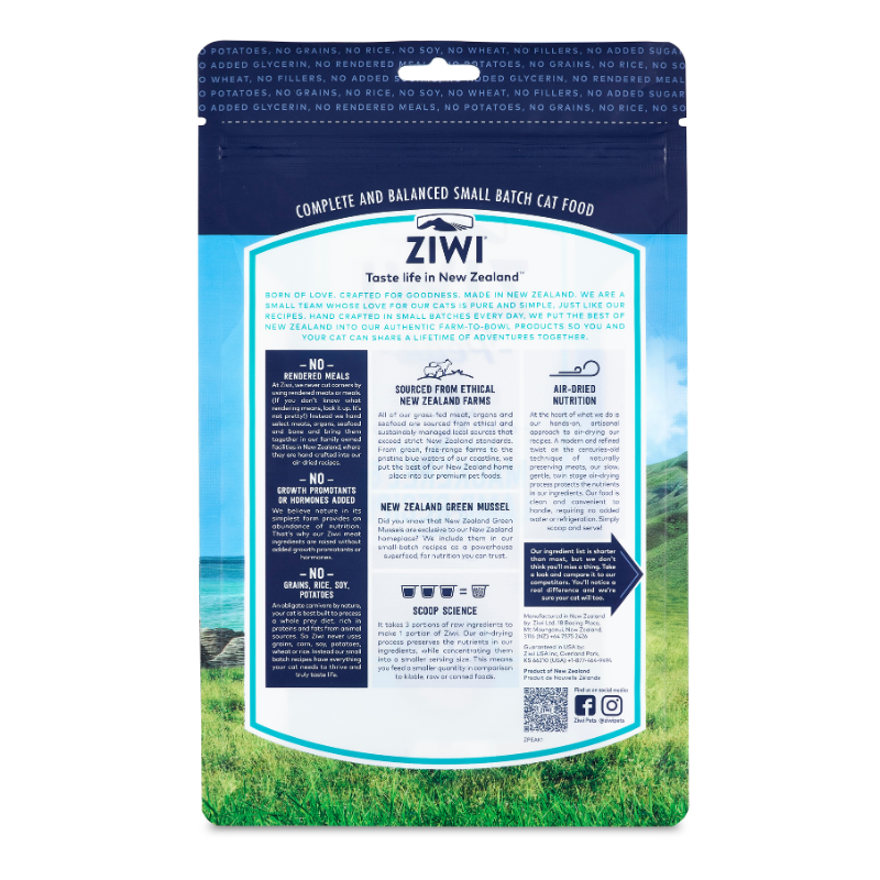 ZiwiPeak Air-Dried Mackerel & Lamb Cat Food [2 Sizes]