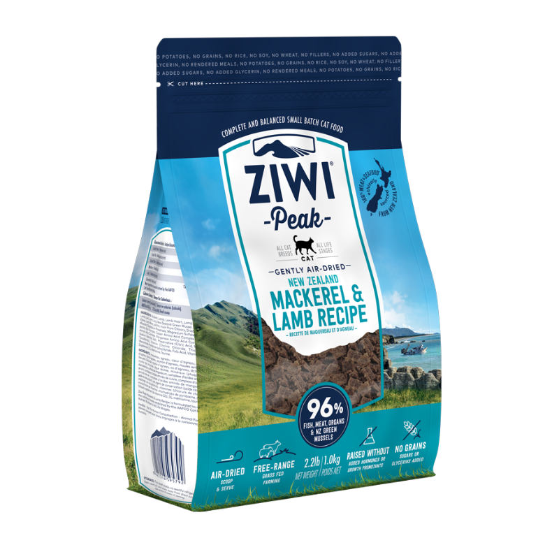 ZiwiPeak Air-Dried Mackerel & Lamb Cat Food [2 Sizes]