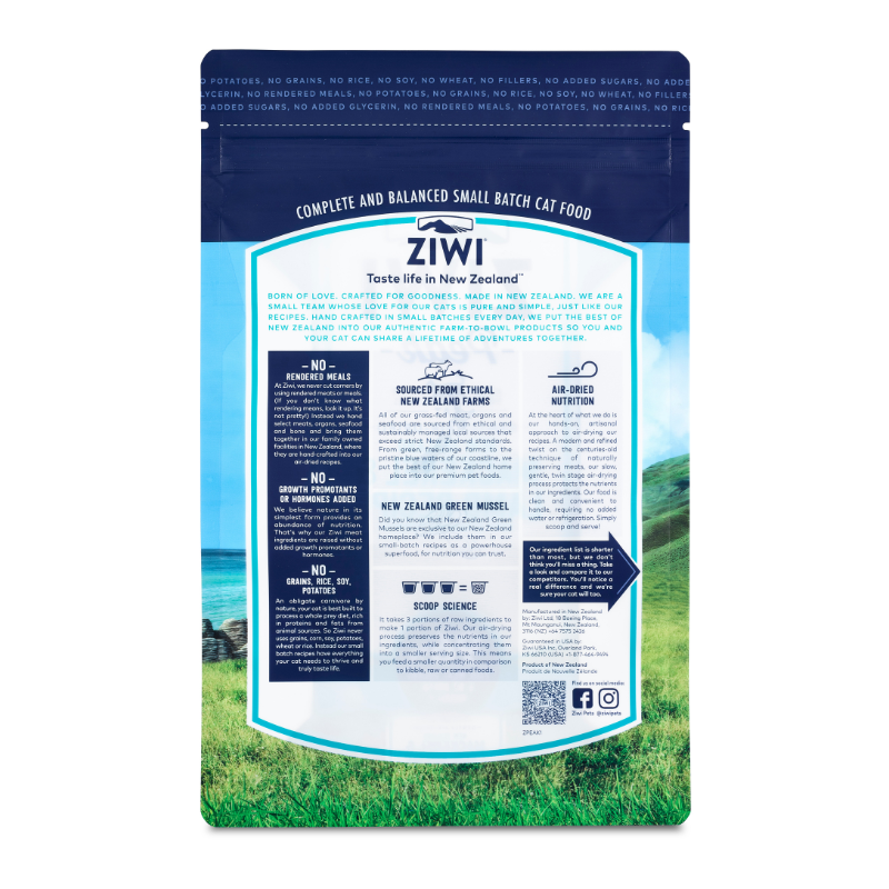 ZiwiPeak Air-Dried Mackerel & Lamb Cat Food [2 Sizes]