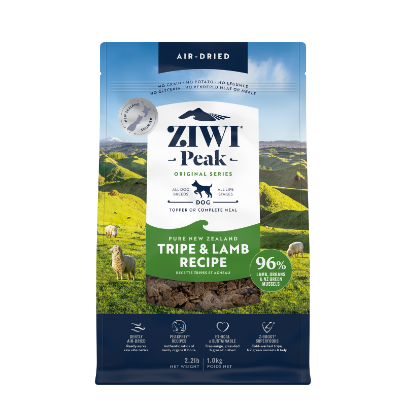ZiwiPeak Air-Dried Tripe & Lamb Dog Food [3 Sizes]