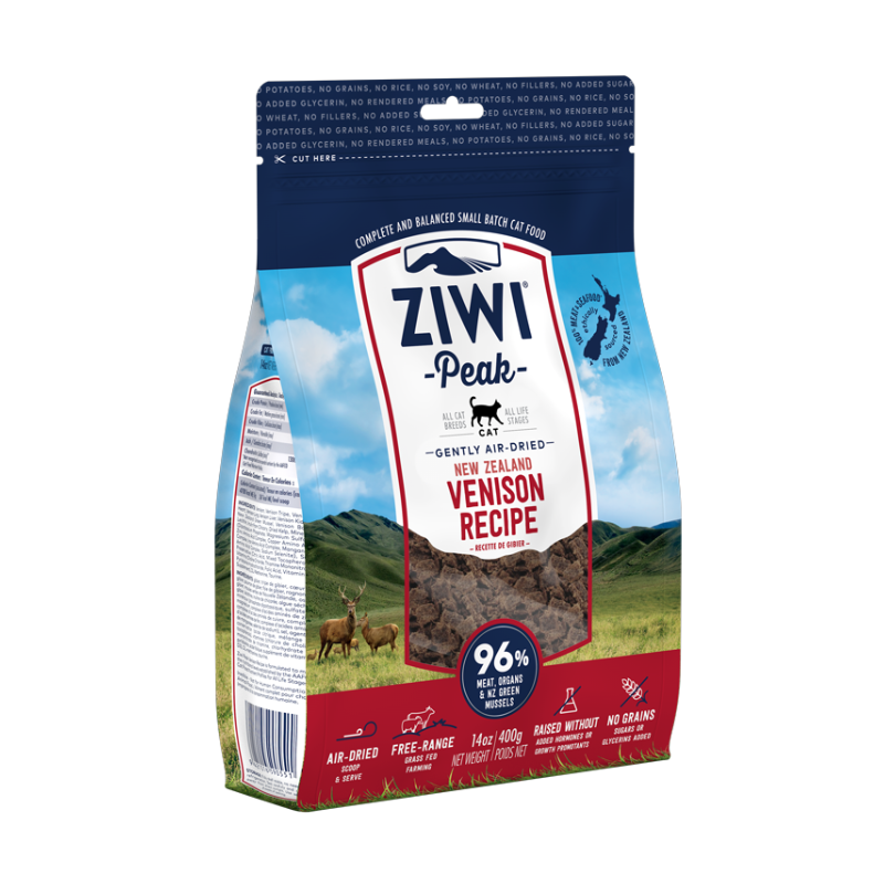 ZiwiPeak Air-Dried Venison Cat Food - 400g