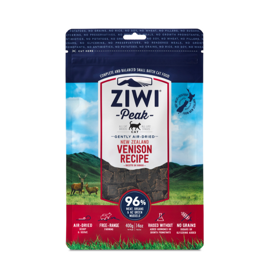 ZiwiPeak Air-Dried Venison Cat Food - 400g