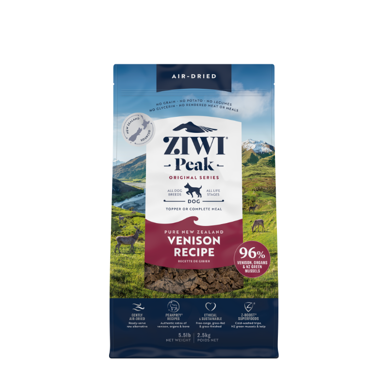 ZiwiPeak Air-Dried Venison Dog Food [3 Sizes]