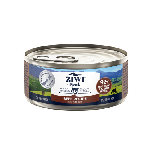 ZiwiPeak Beef Grain-Free Canned Cat Food [2 Sizes]