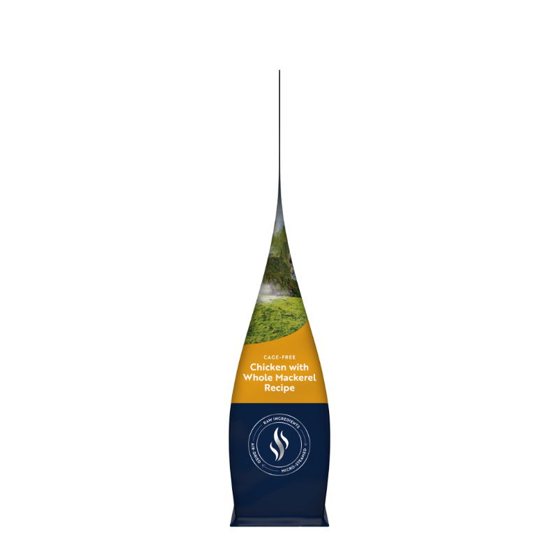 ZiwiPeak Cage Free Chicken With Whole Mackerel Recipe Steam & Dried Cat Food [2 Sizes]