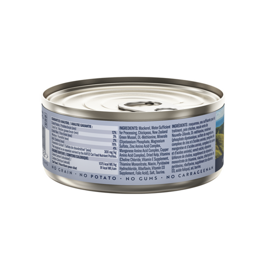 ZiwiPeak Mackerel Grain-Free Canned Cat Food [2 Sizes]