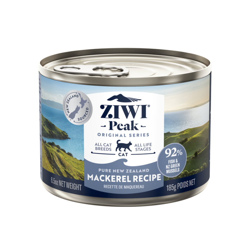ZiwiPeak Mackerel Grain-Free Canned Cat Food [2 Sizes]