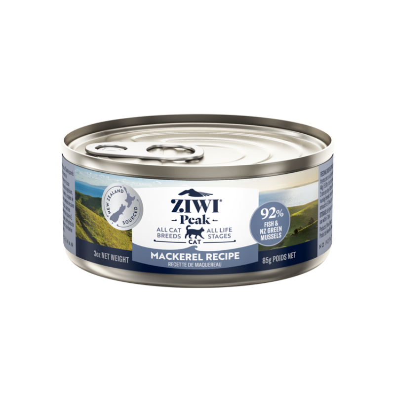 ZiwiPeak Mackerel Grain-Free Canned Cat Food [2 Sizes]
