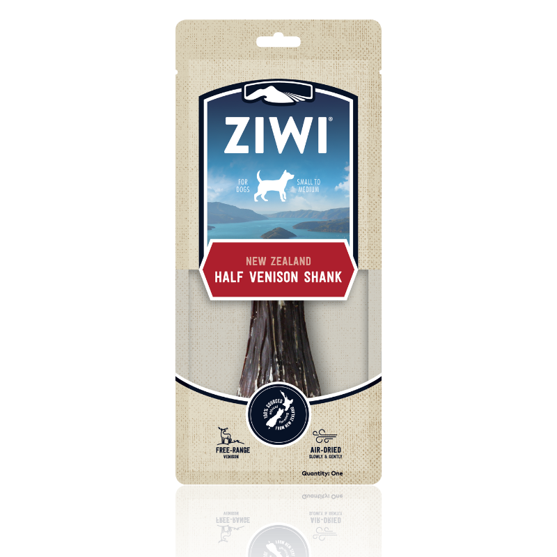 ZiwiPeak New Zealand Venison Shank Bone Dog Chew [2 Sizes]