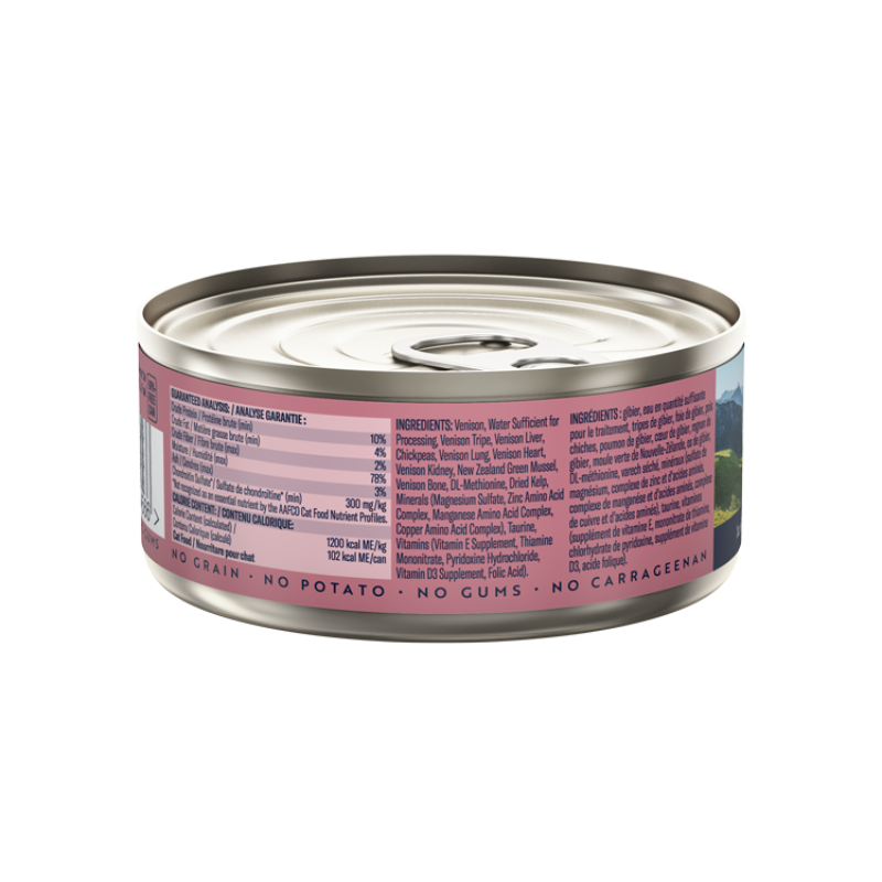 ZiwiPeak Venison Grain-Free Canned Cat Food [2 Sizes]
