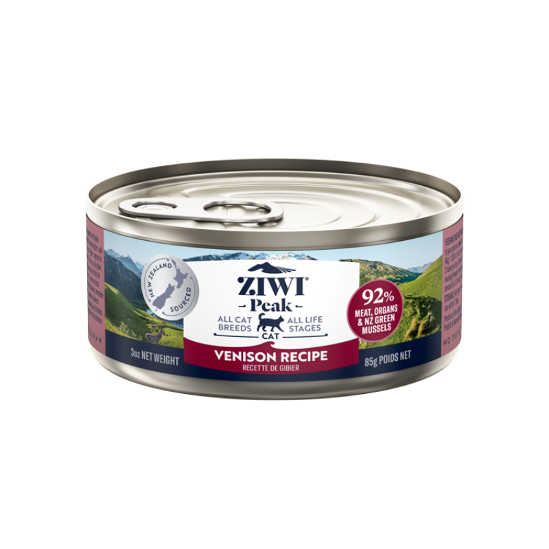 ZiwiPeak Venison Grain-Free Canned Cat Food [2 Sizes]