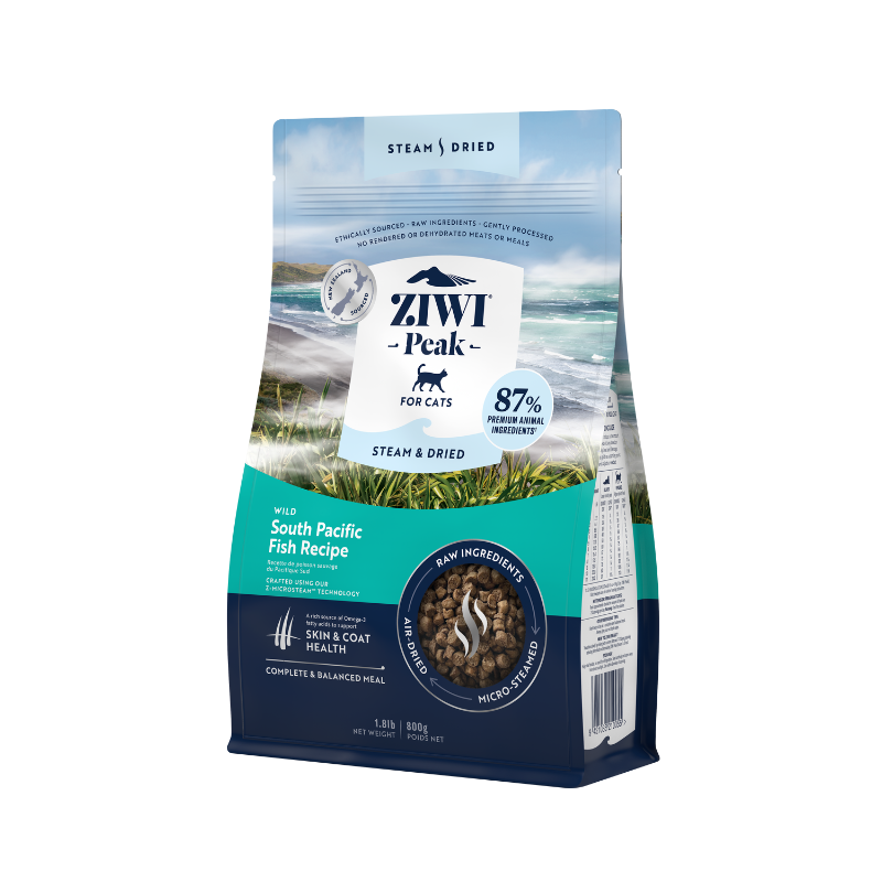 ZiwiPeak Wild South Pacific Fish Recipe Steam & Dried Cat Food [2 Sizes]