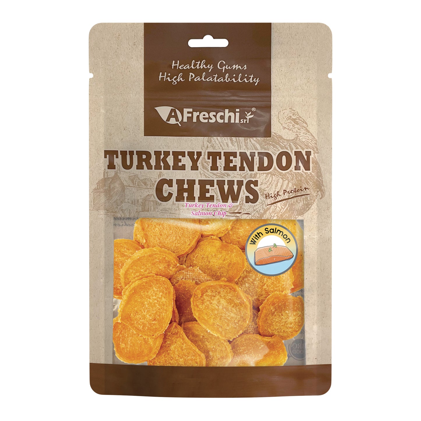 Afreschi Turkey Tendon & Salmon Chip