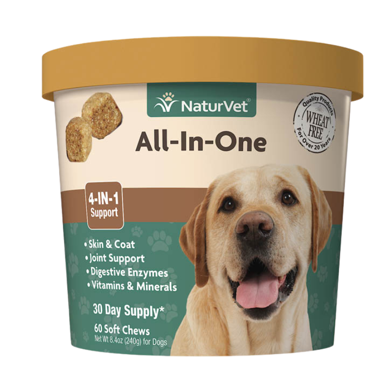 NaturVet All-In-One (4-IN-1 Support) Soft Chews 60ct