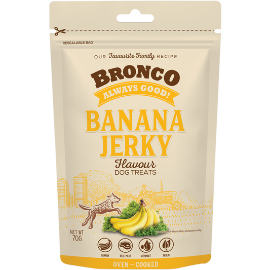 Bronco Jerky Treats Banana 70g