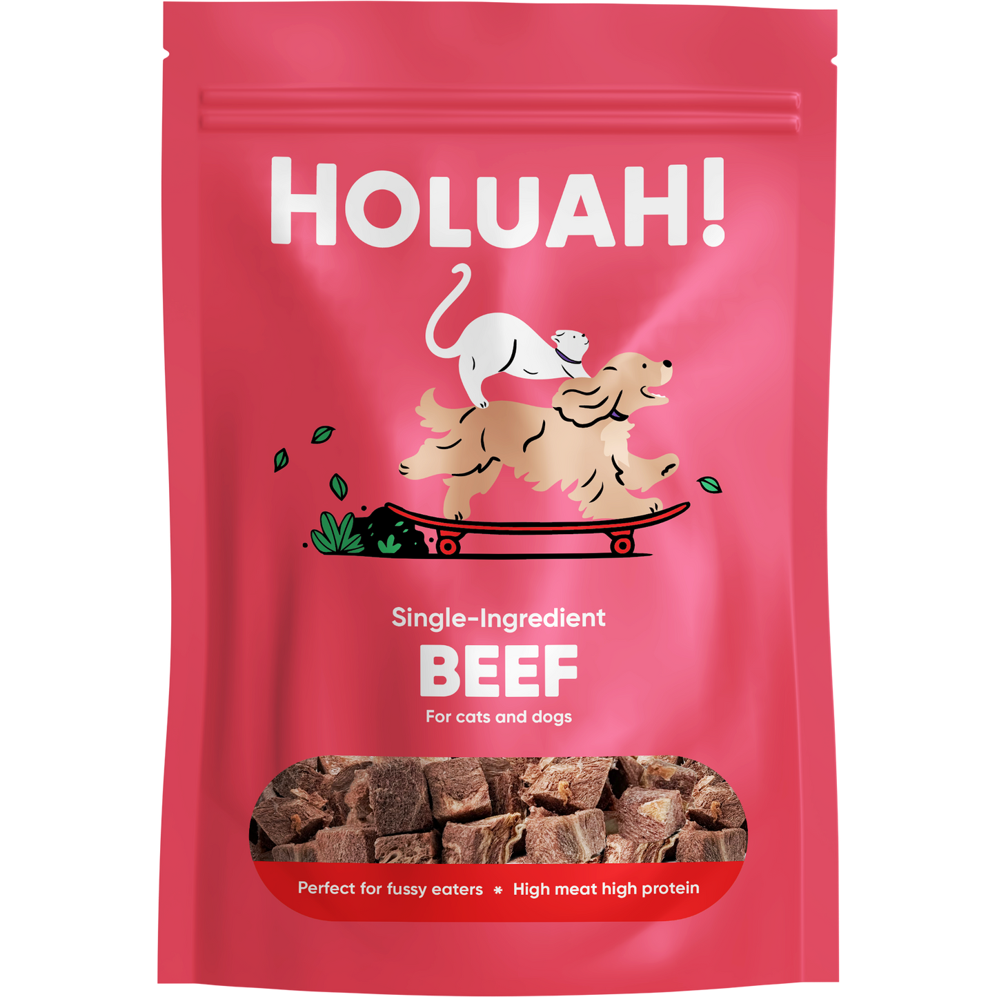 Holuah! Freeze Dried Beef Cats & Dogs Treats 70g