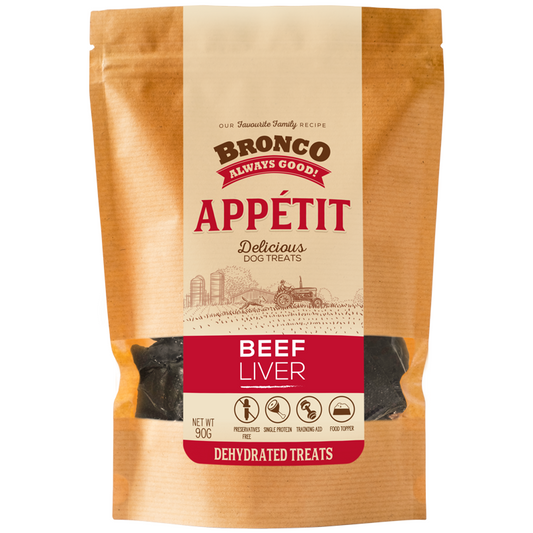 Bronco Appétit Treats Beef Liver 90g
