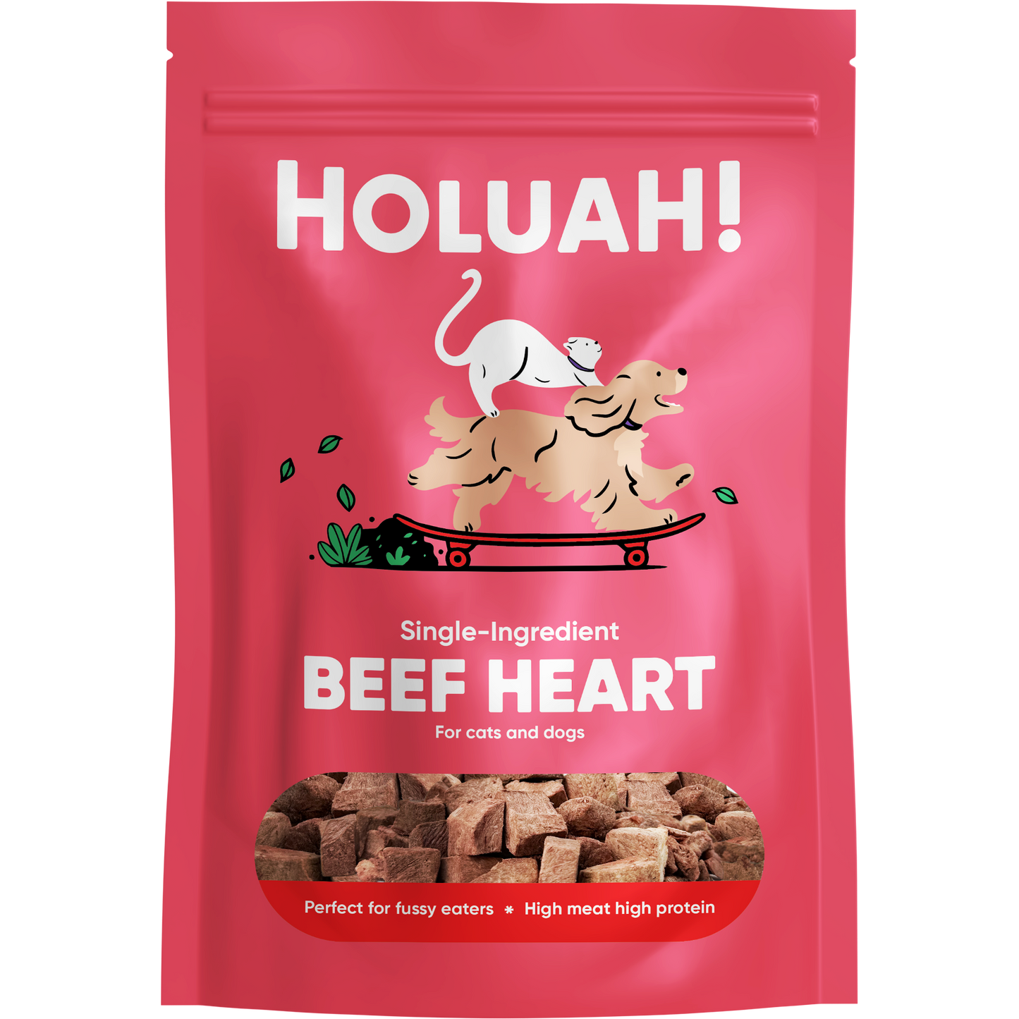 Holuah! Freeze Dried Beef Heart Cats & Dogs Treats 70g