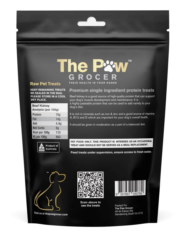 The Paw Grocer Beef Kidney Freeze-Dried Treats 72g