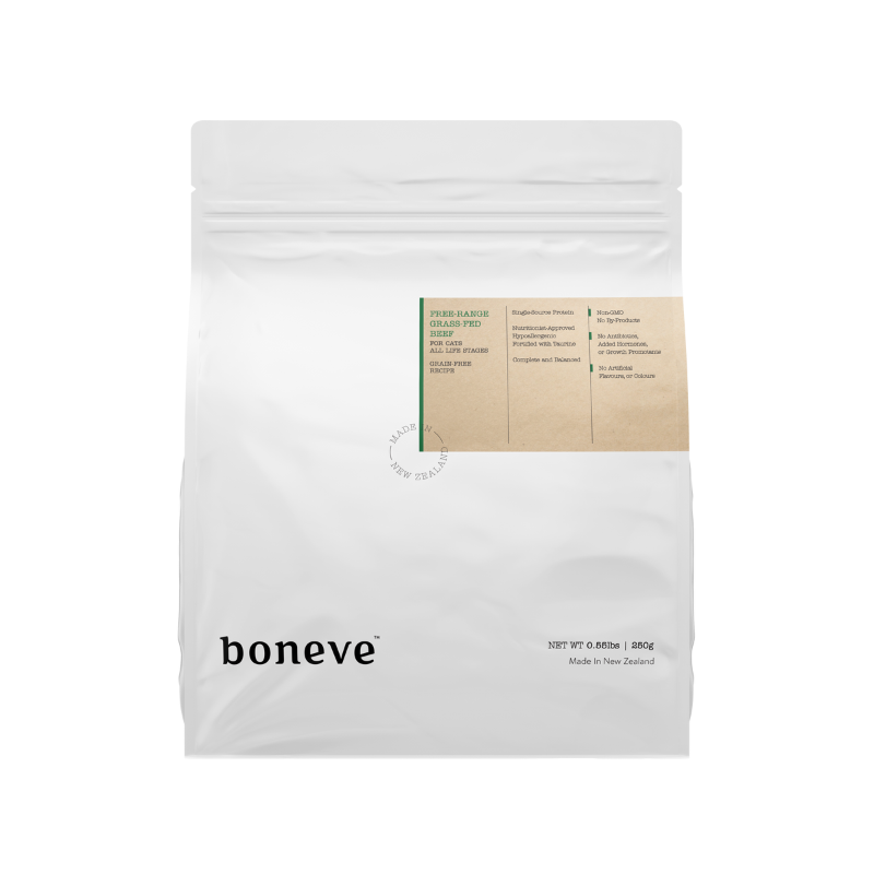 Boneve Earthmade Free Range Grass-Fed Beef Grain Free Dry Cat Food [3 Sizes]