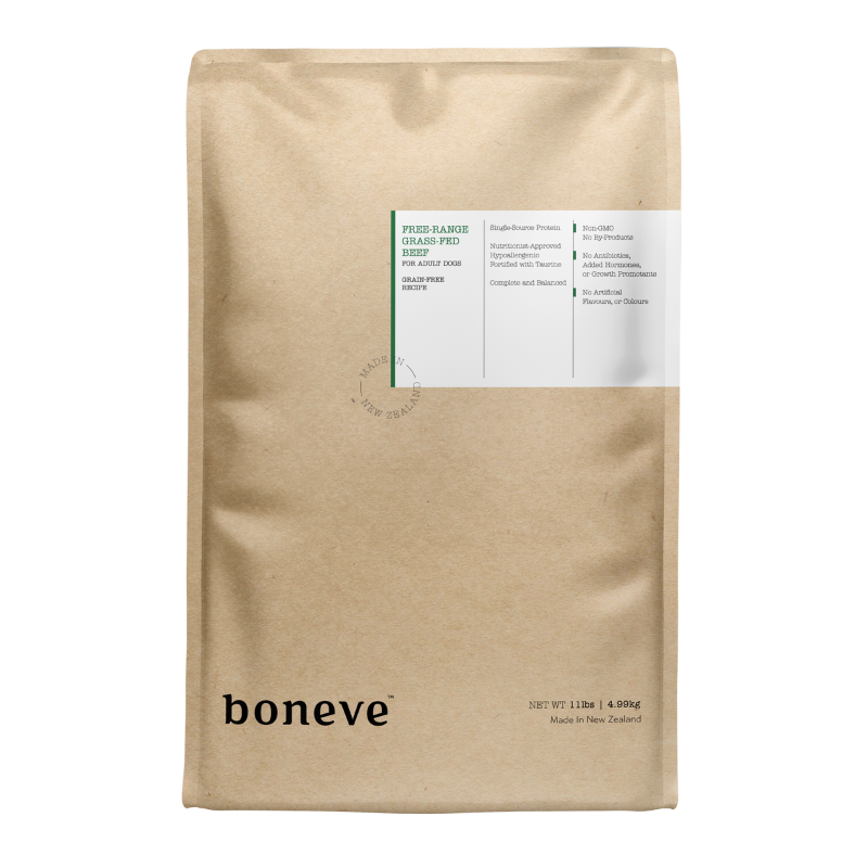Boneve Earthmade Free Range Grass Fed Beef Grain Free Adult Dry Dog Food [3 Sizes]