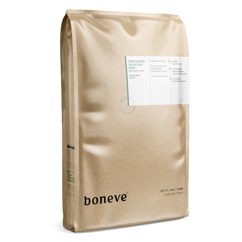Boneve Earthmade Free Range Grass Fed Beef Grain Free Adult Dry Dog Food [3 Sizes]