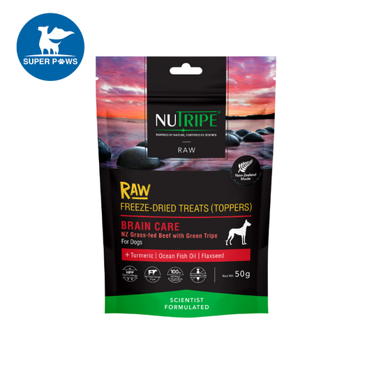 Nutripe Raw Freeze Dried Treats (Toppers) Brain Care Dog 50g