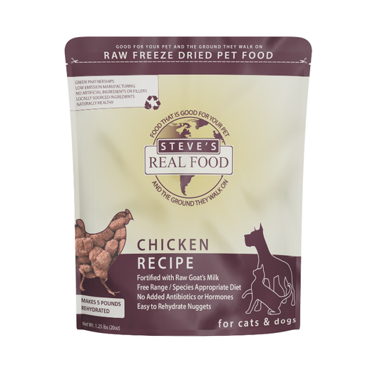 Steve's Real Food Freeze Dried Raw 20oz - Chicken