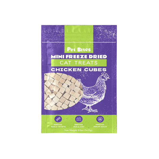 Pet Bites Mini Freeze Dried Chicken Cubes 14g