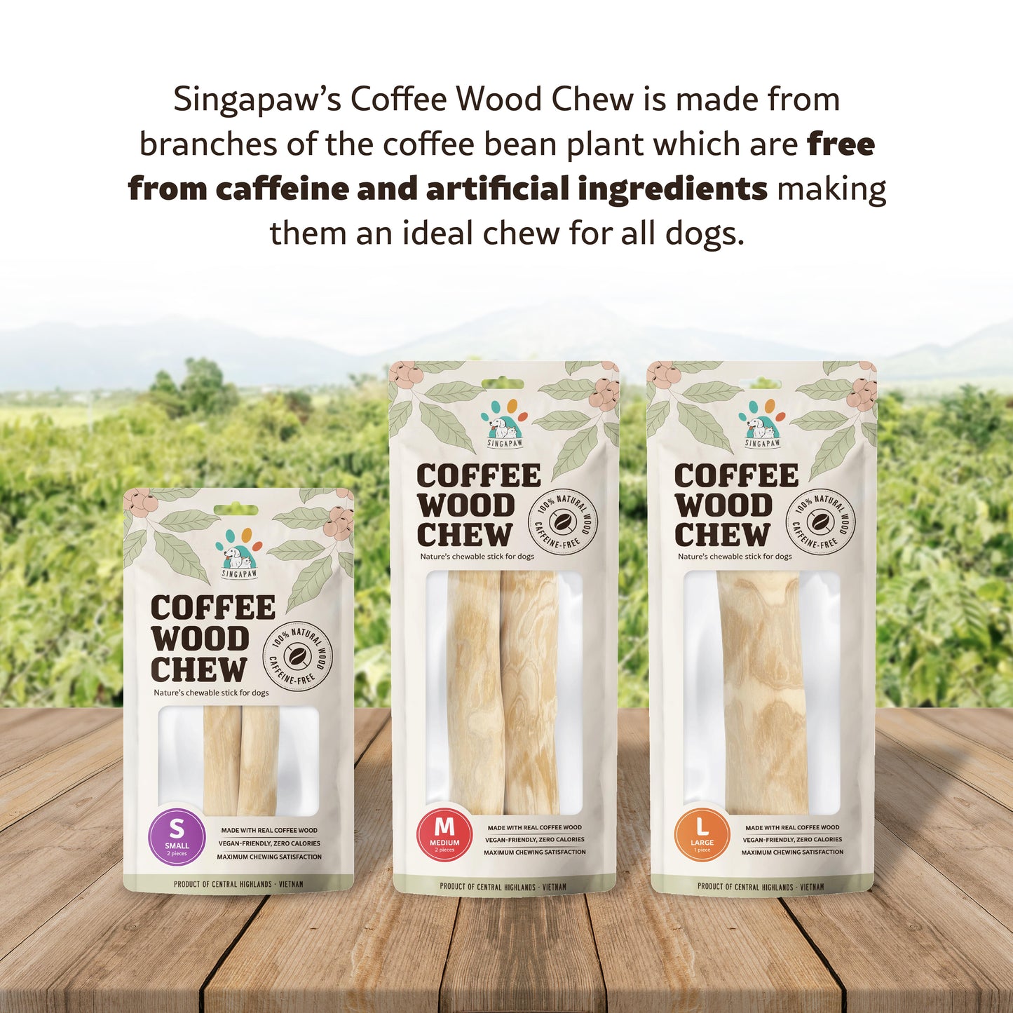 SingAPaw Coffee Wood Chew