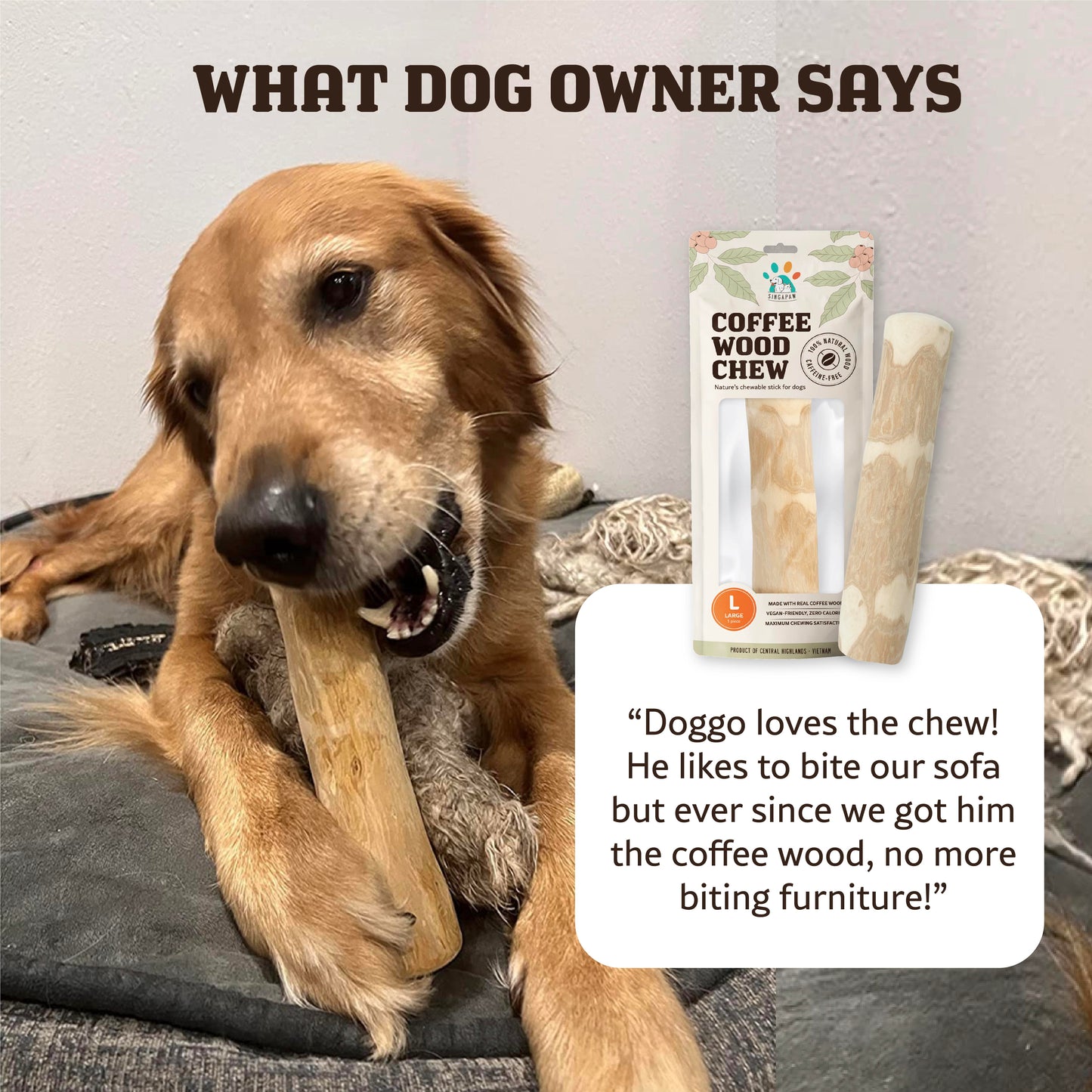 SingAPaw Coffee Wood Chew