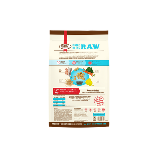 Primal Freeze Dried Kibble In The Raw Food For Dogs - Fish and Pork (1.5 lb)