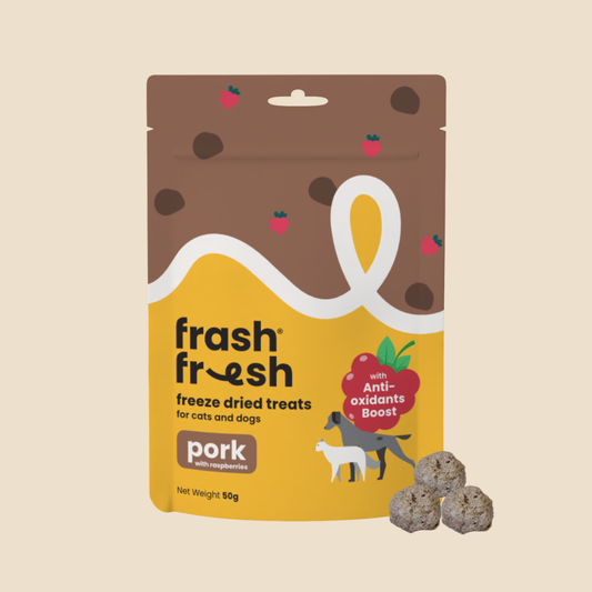 Frashfresh Freeze Dried Dog & Cat Treats (Pork With Antioxidants Boost)