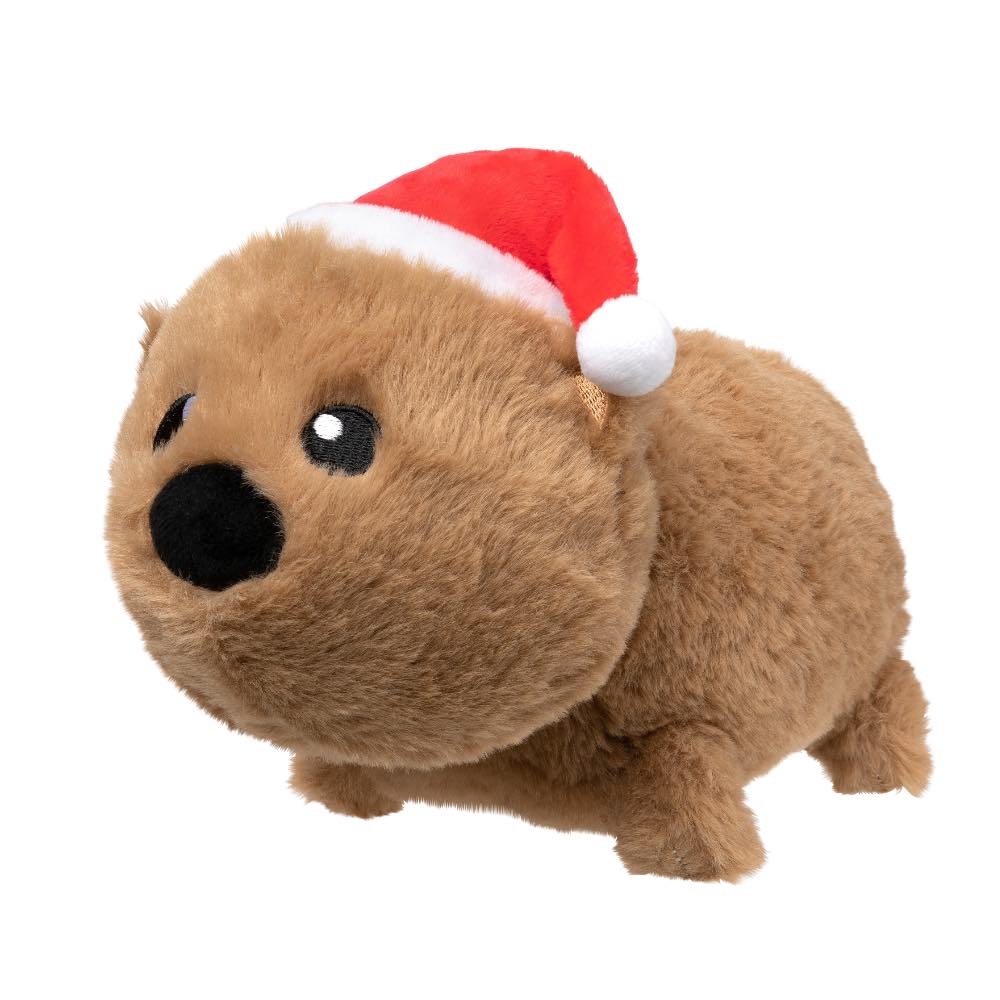 FuzzYard Christmas Felix-Navidad the Wombat Plush Dog Toy