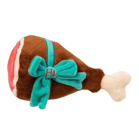 FuzzYard Christmas Humble Holiday Ham Plush Dog Toy