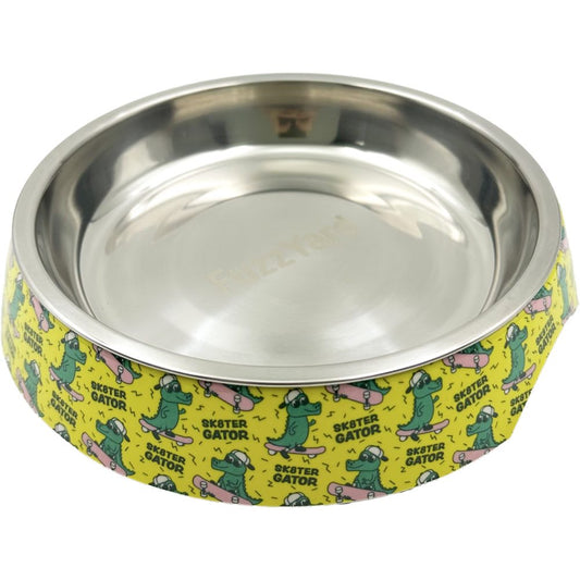 FuzzYard Easy Feeder Cat Bowl (Sk8ter Gator)