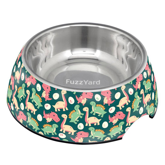 FuzzYard Easy Feeder Dog Bowl (Dinosaur Land)
