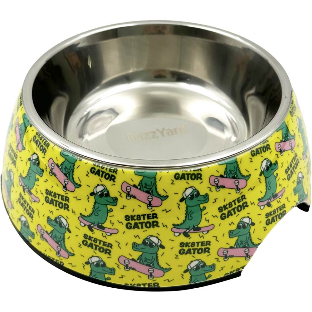 FuzzYard Easy Feeder Dog Bowl (Sk8ter Gator)