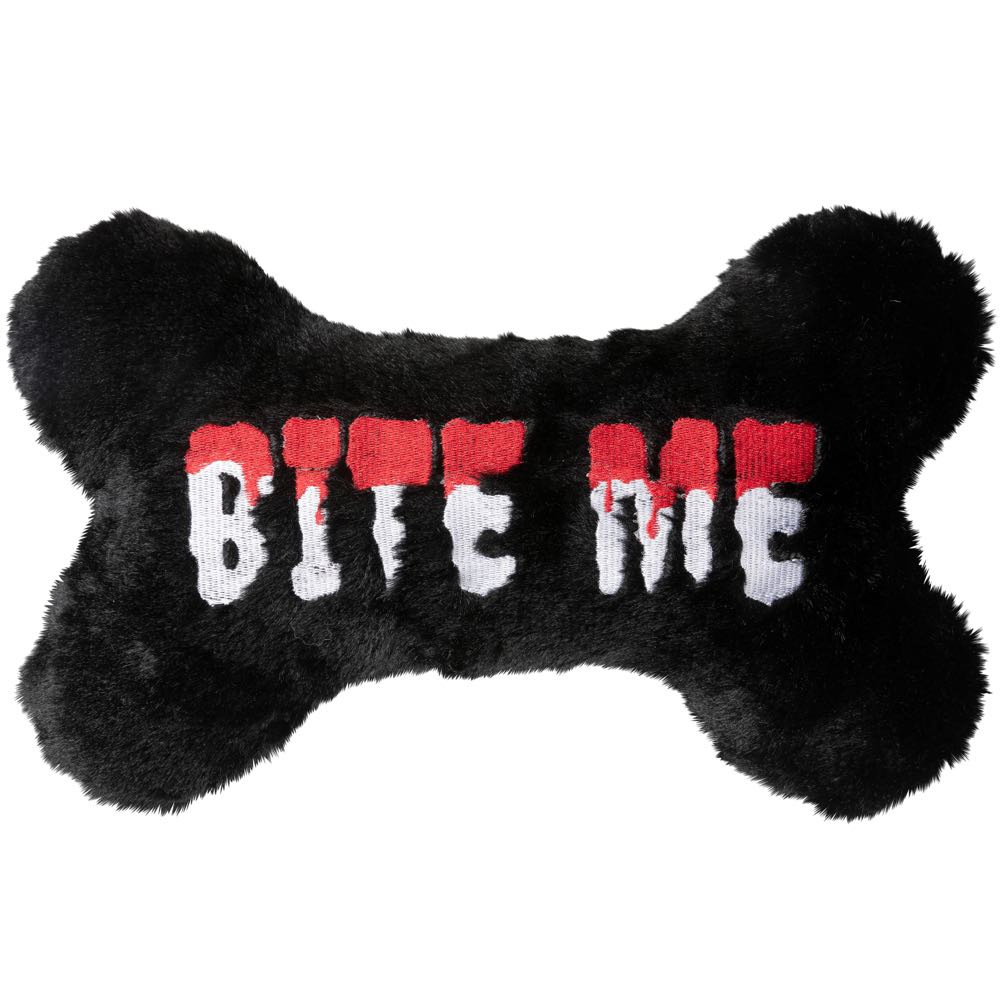FuzzYard Halloween Bite Me Bone Plush Dog Toy