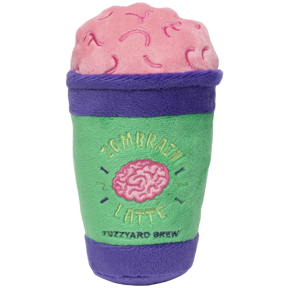 FuzzYard Halloween Zombrain Latte Plush Dog Toy