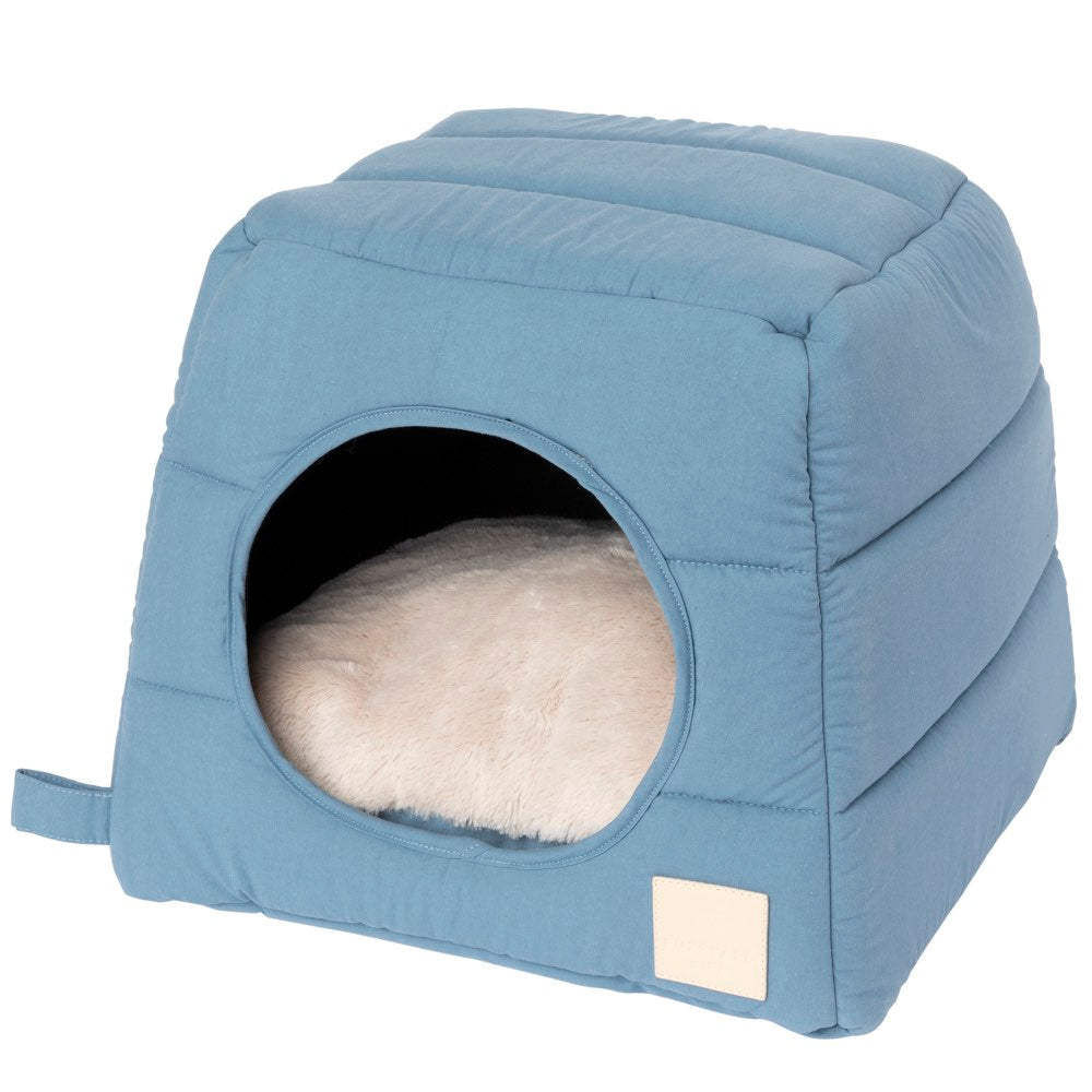 Fuzzyard Life Cubby Bed For Cats & Dogs (French Blue)