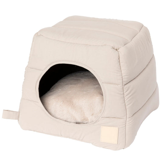 Fuzzyard Life Cubby Bed For Cats & Dogs (Sandstone)