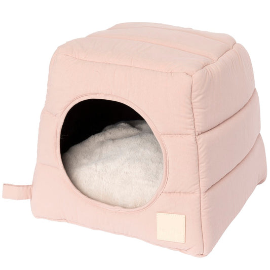 Fuzzyard Life Cubby Bed For Cats & Dogs (Soft Blush)