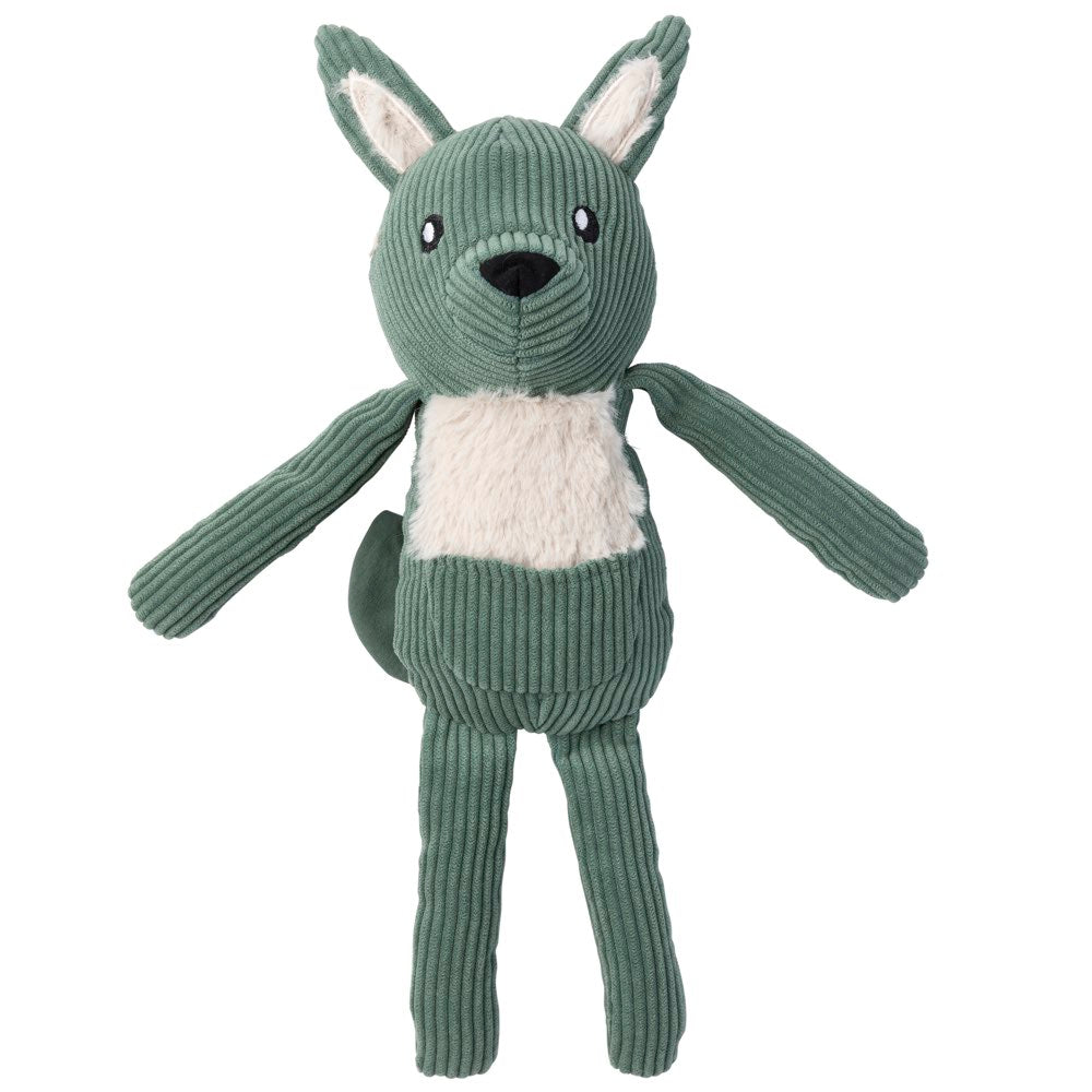 FuzzYard Life Myrtle Green Kangaroo Plush Dog Toy