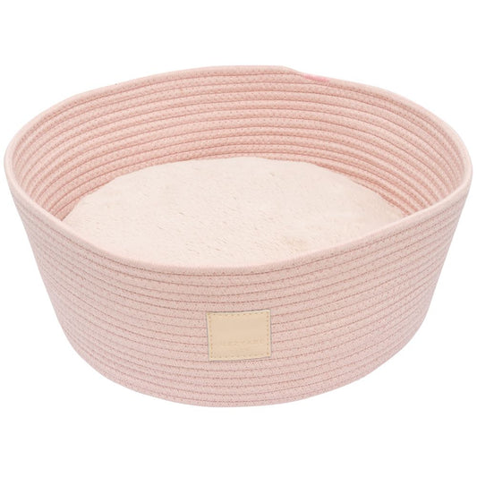 FuzzYard Life Rope Basket Pet Bed (Soft Blush)