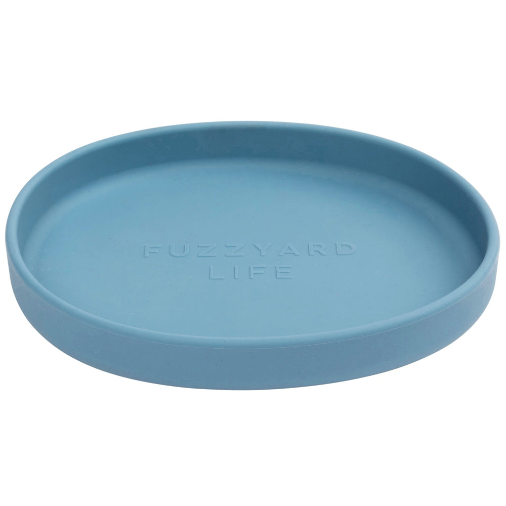 FuzzYard Life Silicone Dish Cat Bowl (French Blue)